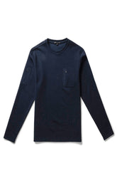 Chandail manches longues pour homme par Robert Barakett | Hanwell RB32089 NAVY | Machemise.ca, vêtements mode pour hommes