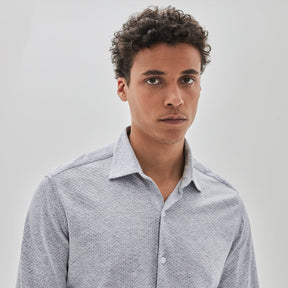 Chemise manches longues pour homme par Robert Barakett | Pambrun RB32151 GREY | Machemise.ca, vêtements mode pour hommes