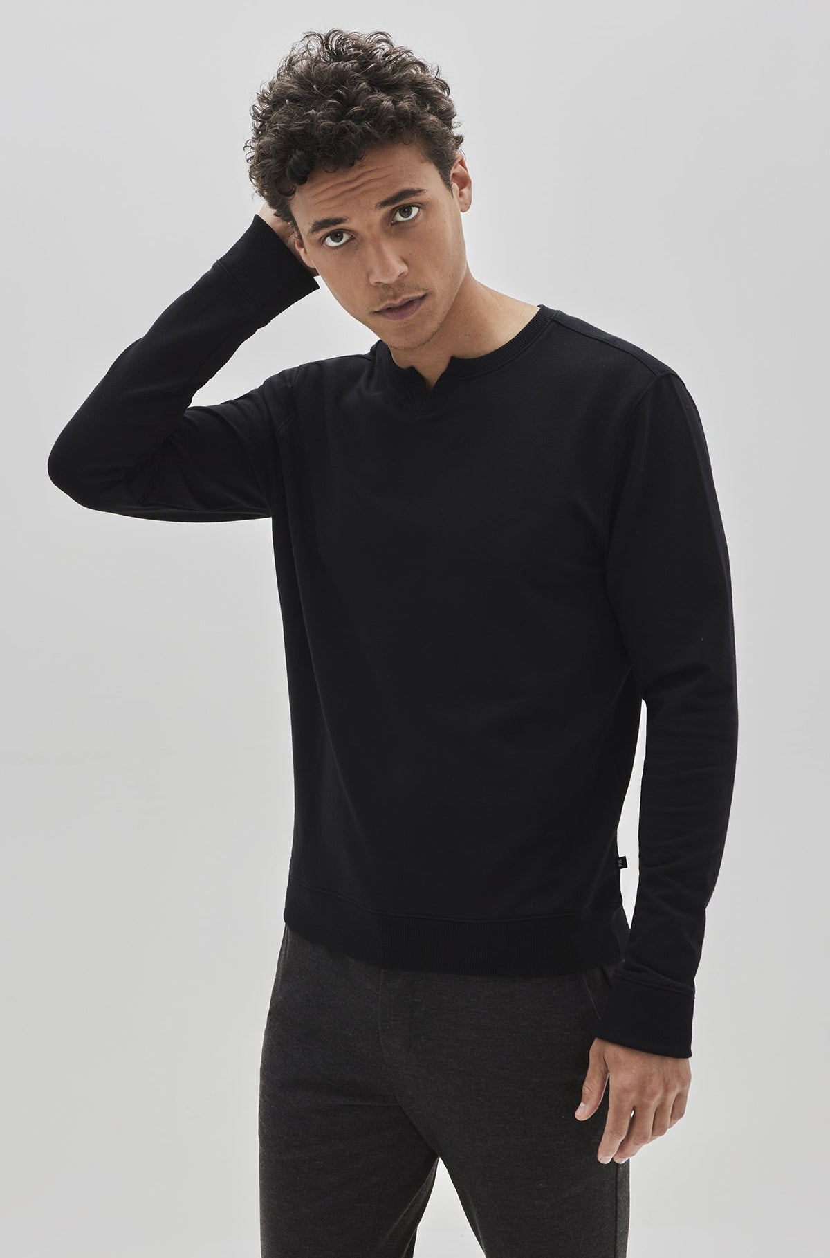 Chandail manches longues pour homme par Robert Barakett | Lording RB32236 BLK | Machemise.ca, vêtements mode pour hommes
