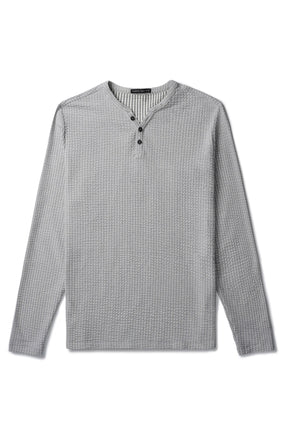 Chandail manches longues à col Y pour homme par Robert Barakett | Lancer RB41000 GREY | Machemise.ca, vêtements mode pour hommes