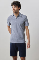 Polo pour homme par Robert Barakett | Safran RB41124 BLUE | Machemise.ca, vêtements mode pour hommes