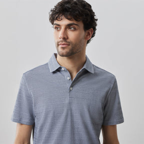 Polo pour homme par Robert Barakett | Safran RB41124 BLUE | Machemise.ca, vêtements mode pour hommes