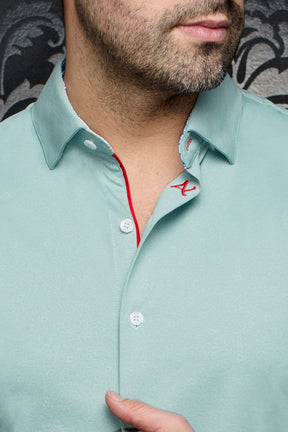 Chemise manches longues en Knit pour homme par Au Noir | ROSMARINO Vert | Machemise.ca, inventaire complet de la marque Au Noir
