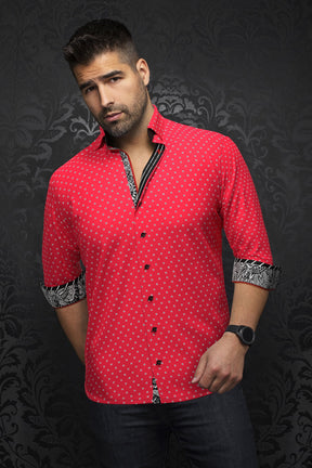 Chemise manches longues pour homme par Au Noir | SANTANA Rouge | Machemise.ca, inventaire complet de la marque Au Noir