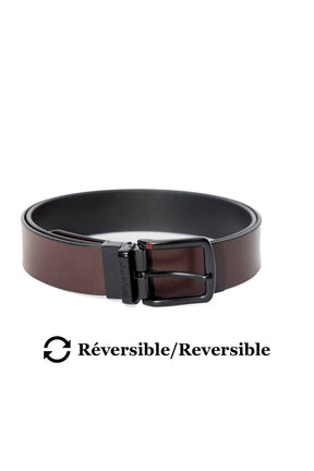 Ceinture pour homme par Au Noir | STRAUSS Noir Brun | Machemise.ca, inventaire complet de la marque Au Noir