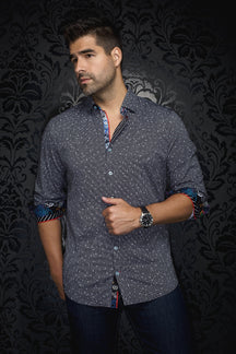 Chemise manches longues en Knit pour homme par Au Noir | WALLACE Noir | Machemise.ca, inventaire complet de la marque Au Noir