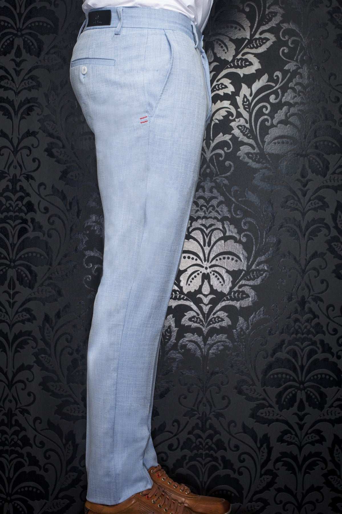 Pantalon pour homme par Au Noir | WESSON-LANCASTER Chambray | Machemise.ca, inventaire complet de la marque Au Noir