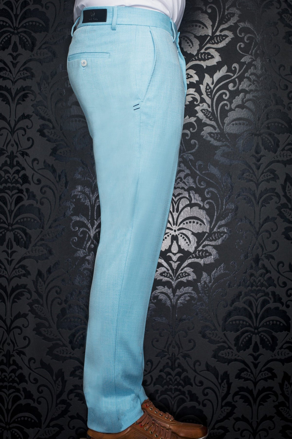 Pantalon pour homme par Au Noir | WESSON-LANCASTER Turquoise | Machemise.ca, inventaire complet de la marque Au Noir