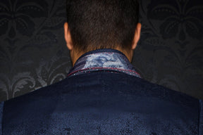 Veston pour homme par Au Noir | WILLIAM_JACQUARD Marine/navy | Machemise.ca, inventaire complet de la marque Au Noir